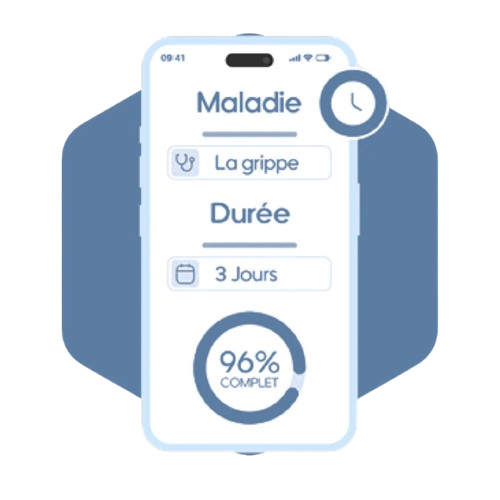 matériel auprès Arrêt maladie en ligne